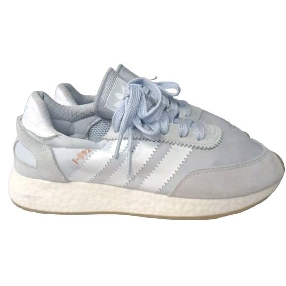 adidas I-5923 Sneakers Women's Size 9 Shoes DA8800 Aero Blue~White - Picture 4 of 7